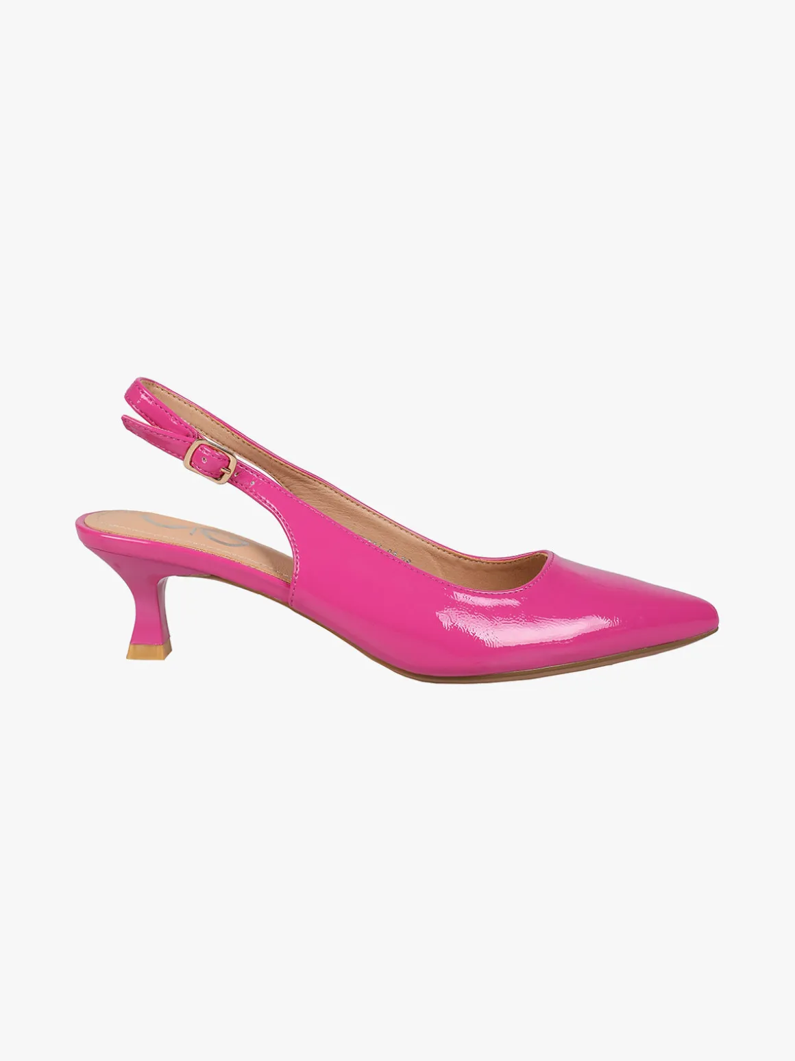 Gavi Slingback donna in vernice con tacco a rocchetto