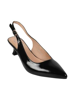 Gavi Slingback donna in vernice con tacco a rocchetto