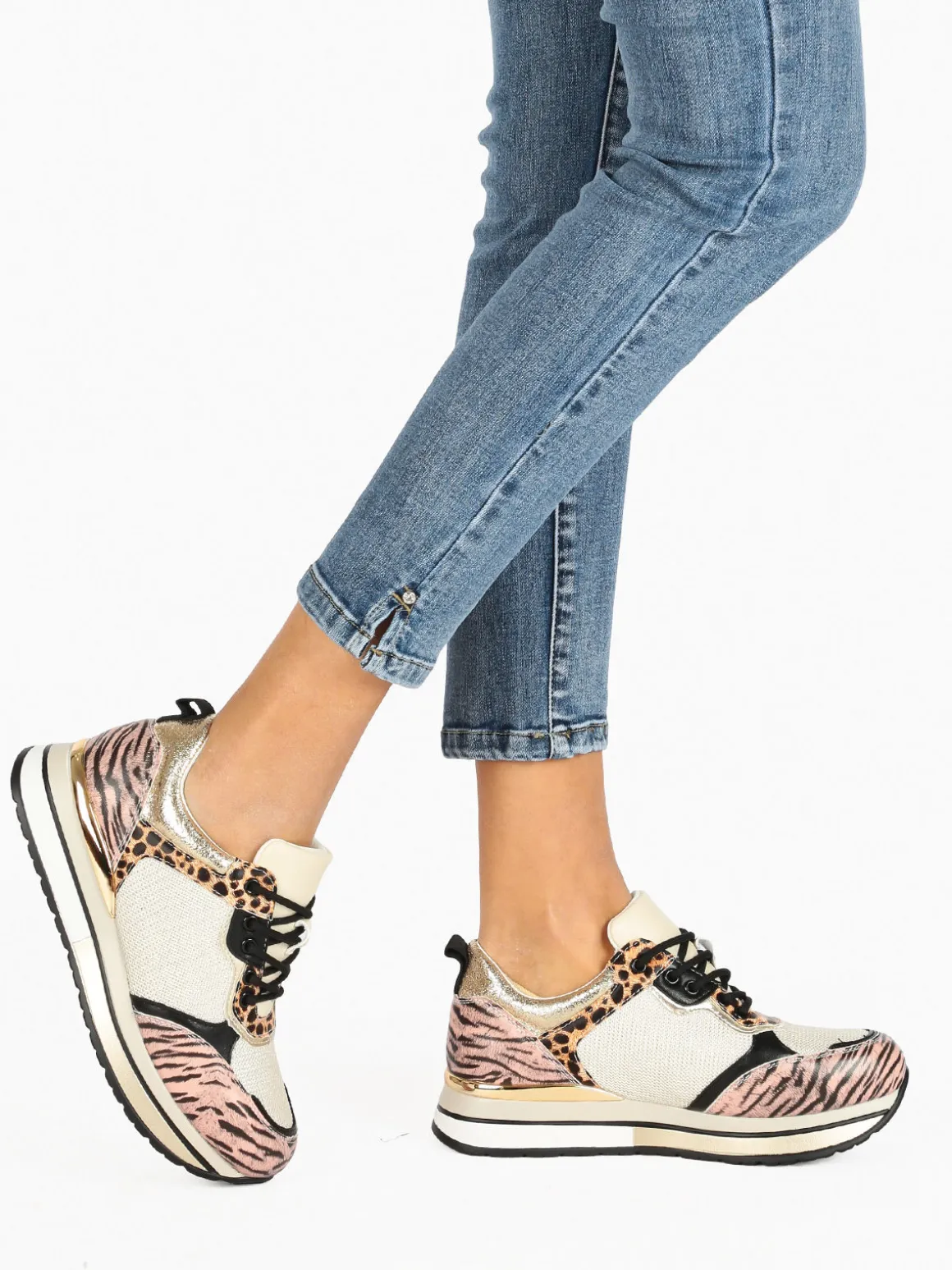 Gavi Sneakers da donna con stampa animalier