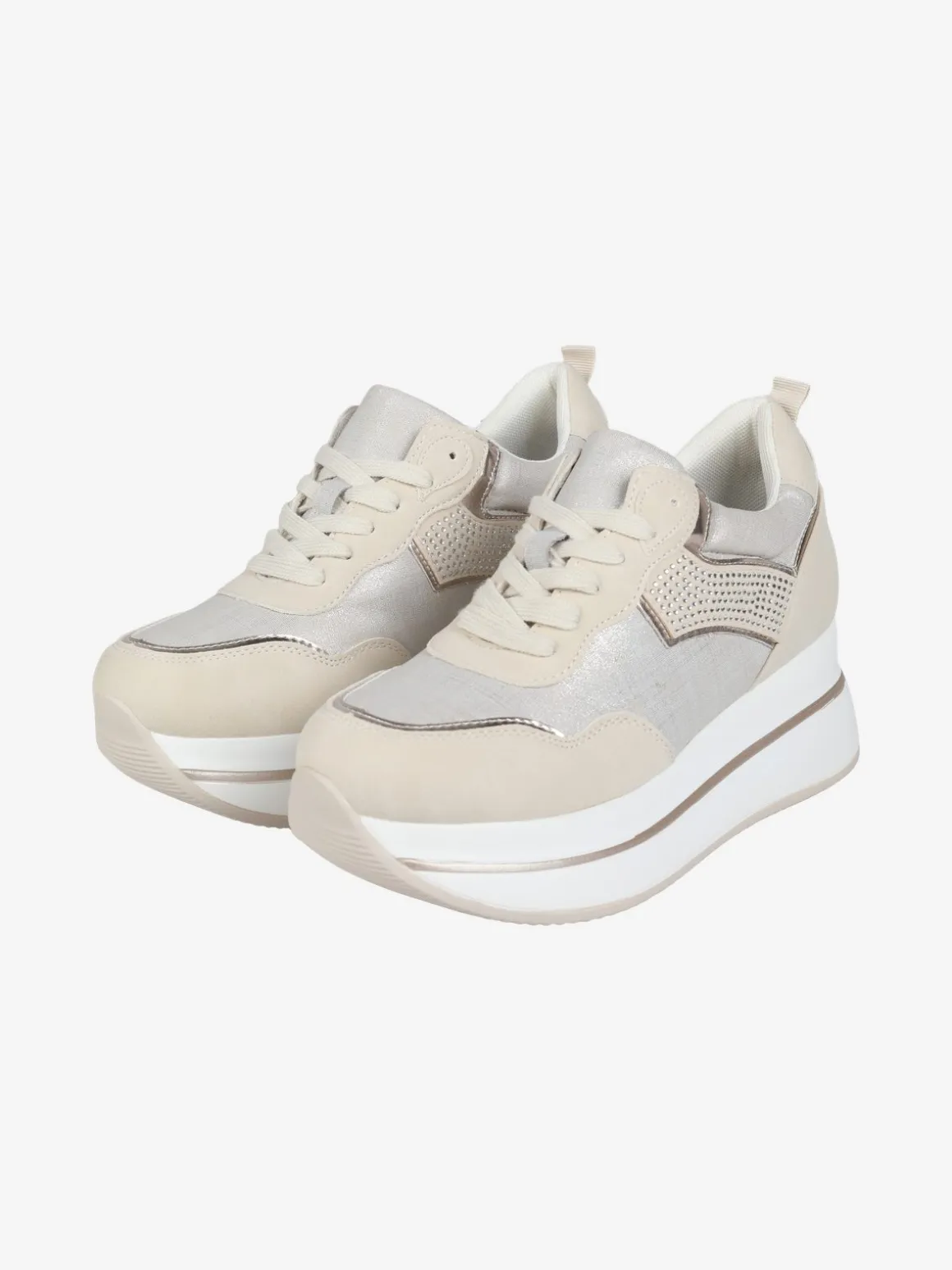 Gavi Sneakers donna stringate con platform