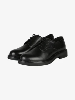 Geox D SERILDA E Francesine stringate donna in pelle - nero
