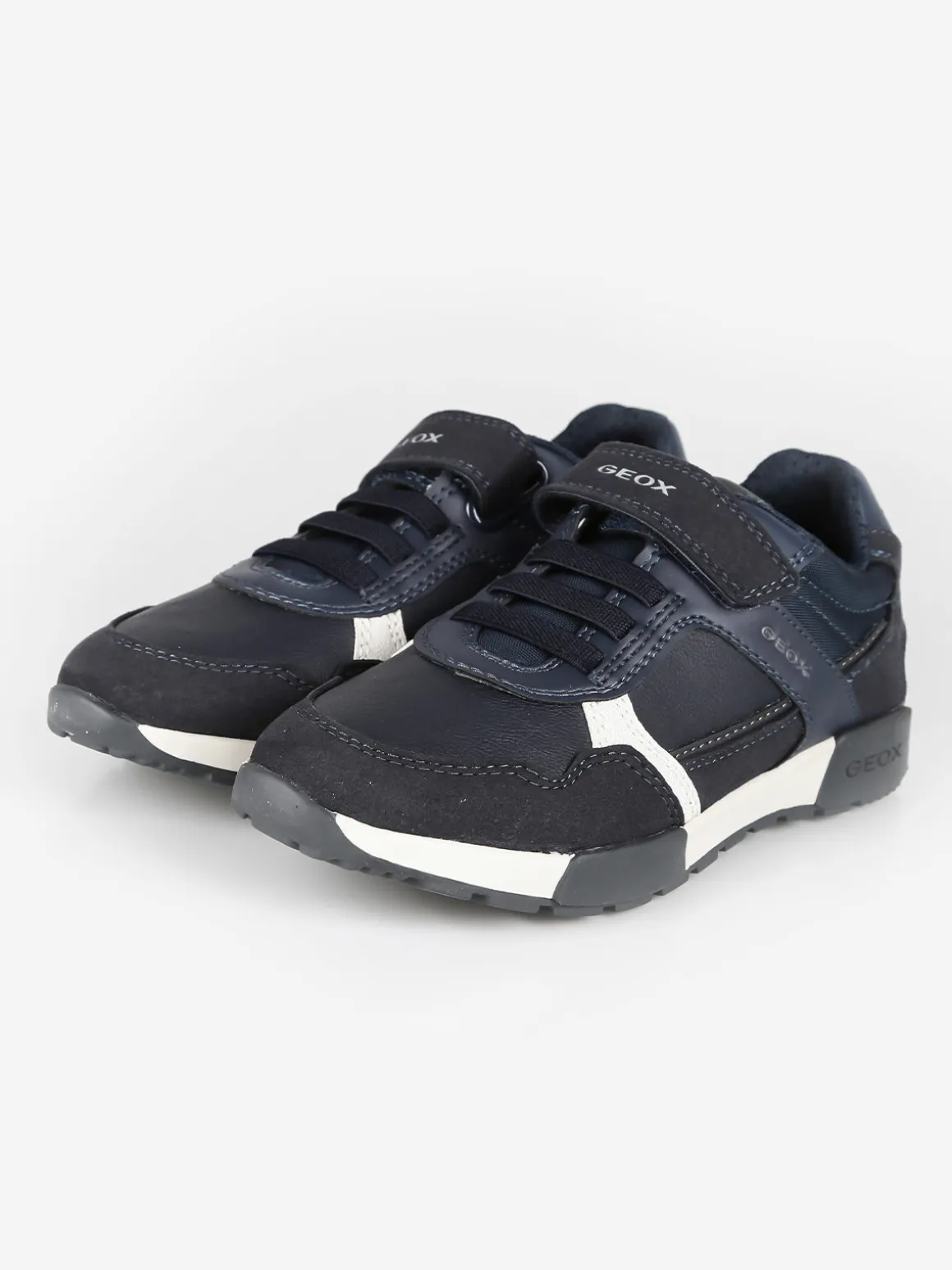 Geox J ALFIER B.A Sneakers da bambino con strappo