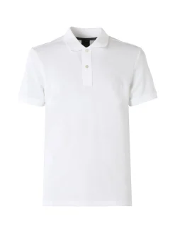 Geox Polo da uomo in cotone a maniche corte - bianco