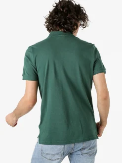 Geox Polo da uomo in cotone a maniche corte - verde