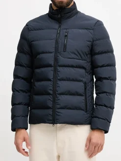 Geox SNAKE Giubbotto imbottito da uomo con zip - blu scuro