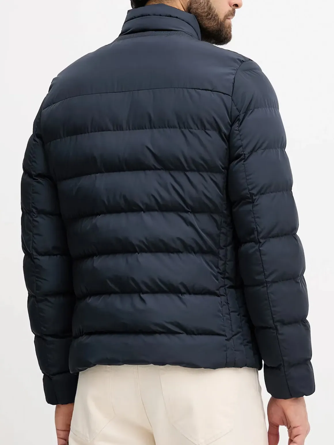 Geox SNAKE Giubbotto imbottito da uomo con zip - blu scuro