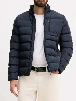 Geox SNAKE Giubbotto imbottito da uomo con zip - blu scuro