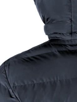 Geox SPHERICA Giubbotto imbottito da uomo con cappuccio e zip - nero