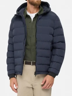 Geox SPHERICA Giubbotto imbottito da uomo con cappuccio e zip - nero