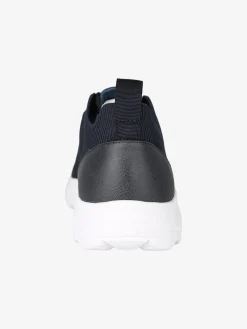 Geox SPHERICA Sneakers uomo stringate in maglia - blu scuro