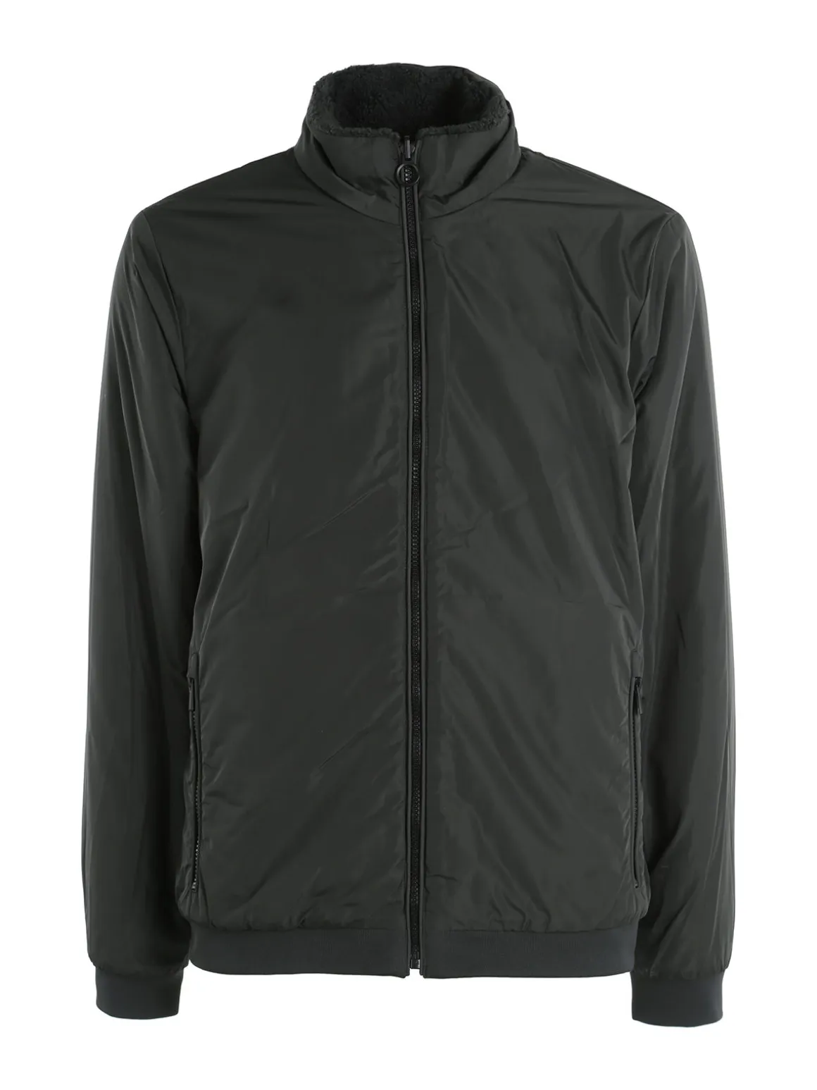 Geox SWEATER Giacca reversibile da uomo con zip - militare