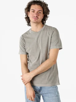 Geox T-shirt girocollo da uomo in cotone - fango