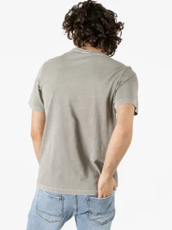 Geox T-shirt girocollo da uomo in cotone - fango