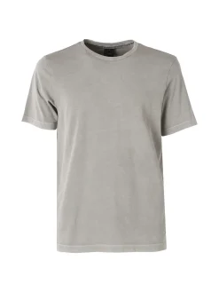 Geox T-shirt girocollo da uomo in cotone - fango