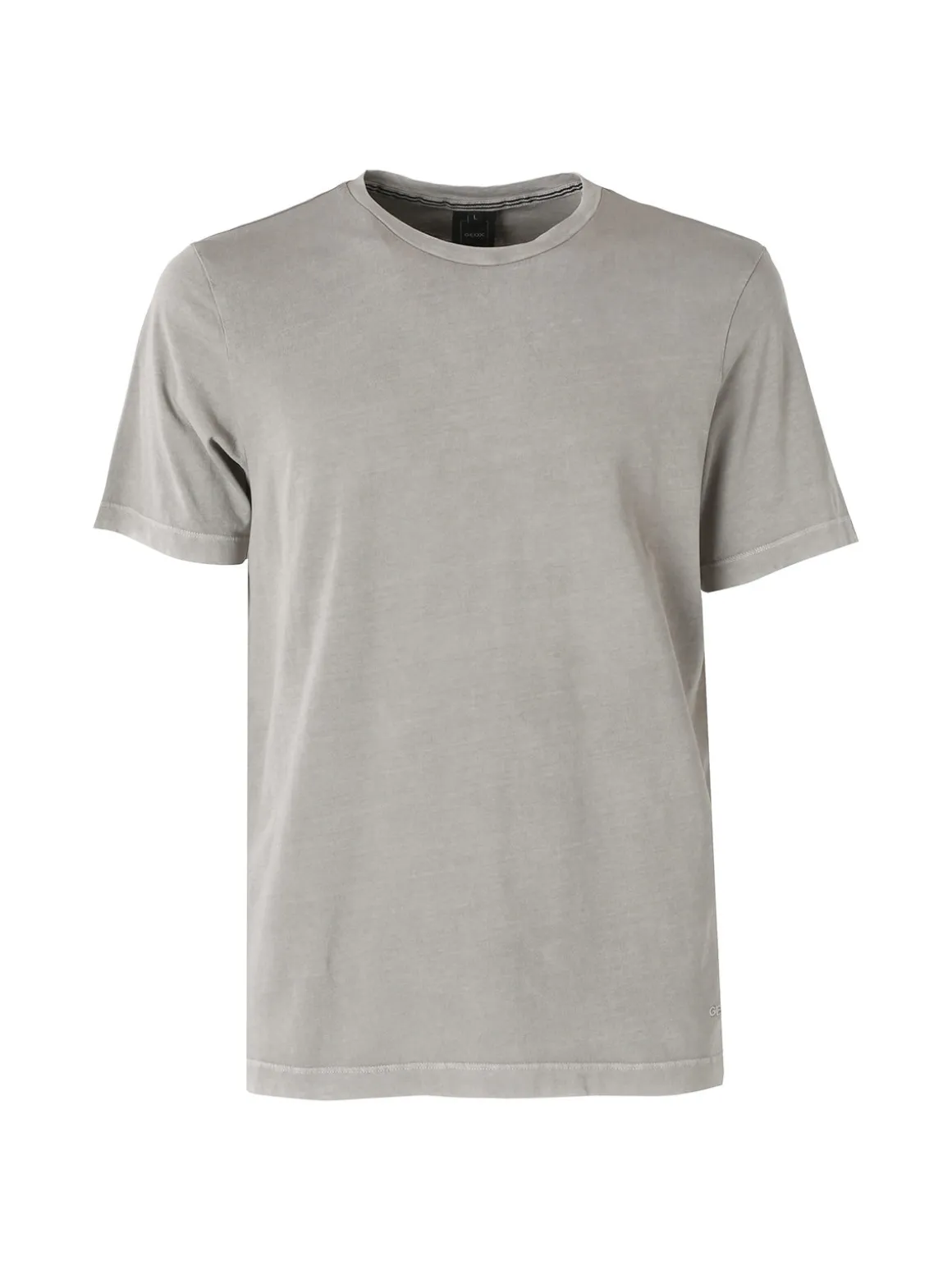 Geox T-shirt girocollo da uomo in cotone - fango
