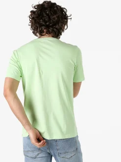 Geox T-shirt girocollo da uomo in cotone - acqua marina