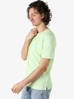 Geox T-shirt girocollo da uomo in cotone - acqua marina