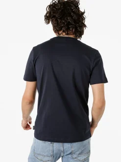 Geox T-shirt girocollo da uomo in cotone con taschino - bianco