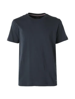 Geox T-shirt girocollo da uomo in cotone - blu scuro