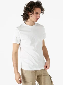 Geox T-shirt girocollo da uomo in cotone - bianco