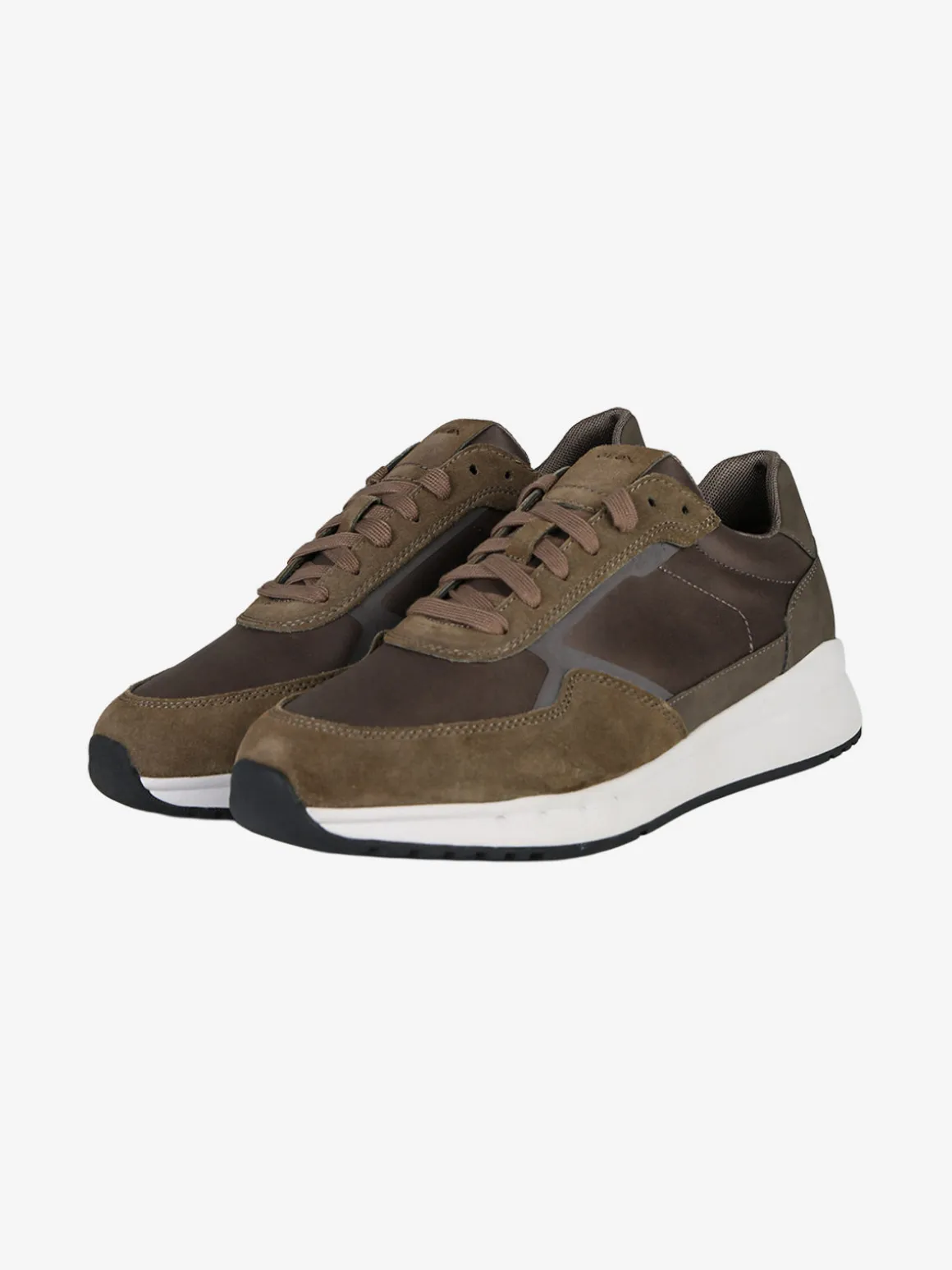 Geox U BRANTHON A Sneakers in pelle scamosciata da uomo - multicolore
