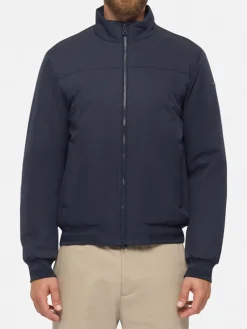 Geox VINCIT Giacca imperbeabile da uomo con zip - blu scuro