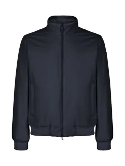 Geox VINCIT Giacca imperbeabile da uomo con zip - blu scuro