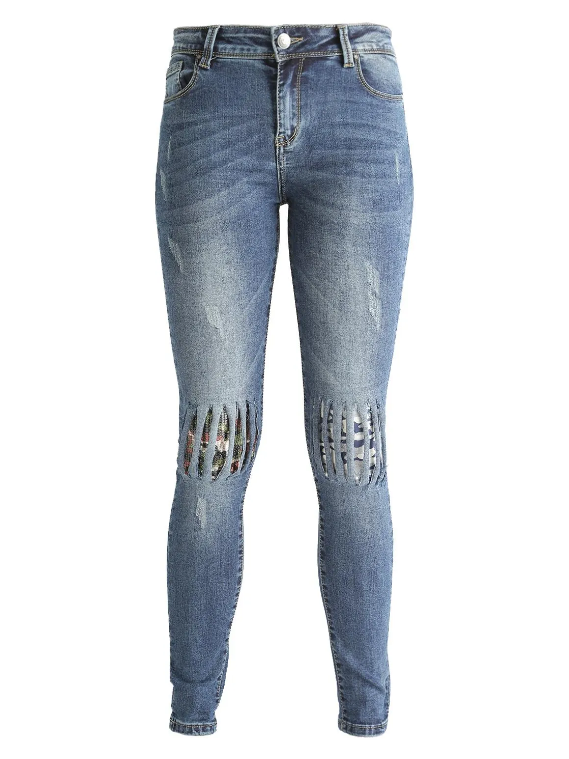 Ghiaccio&Limone Jeans con paillettes slim fit