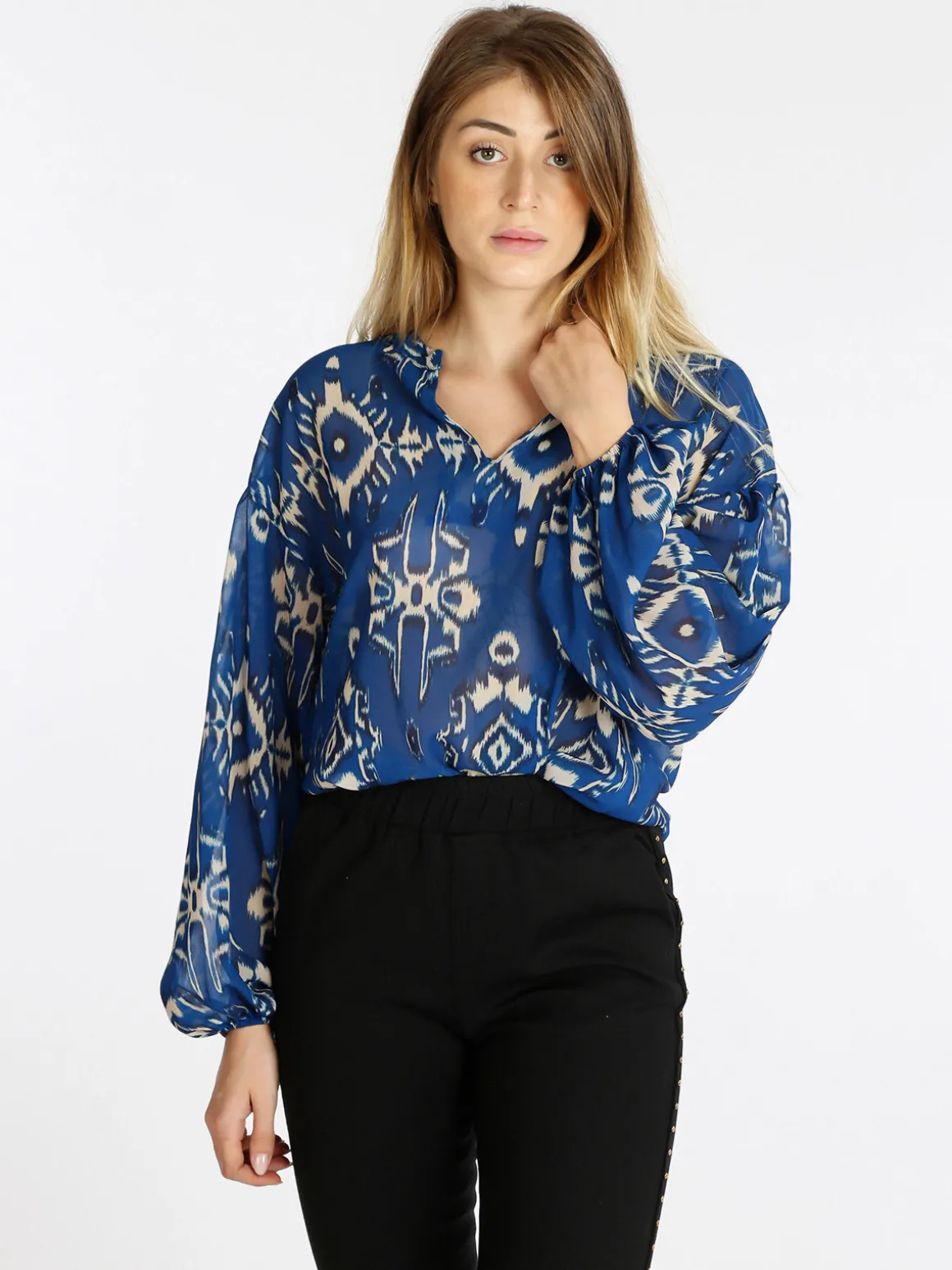Ghisleri Blusa da donna con maniche ampie