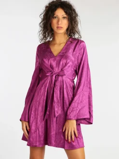 Ghisleri Vestito midi con maniche a campana