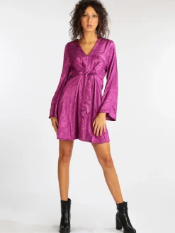 Ghisleri Vestito midi con maniche a campana