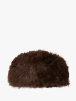 Gian Marco Venturi Cappello donna in ecopelliccia con interno in pile - marrone