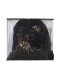 Gian Marco Venturi Cappello in maglia con risvolto - antracite