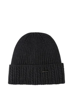 Gian Marco Venturi Cappello in maglia con risvolto - antracite
