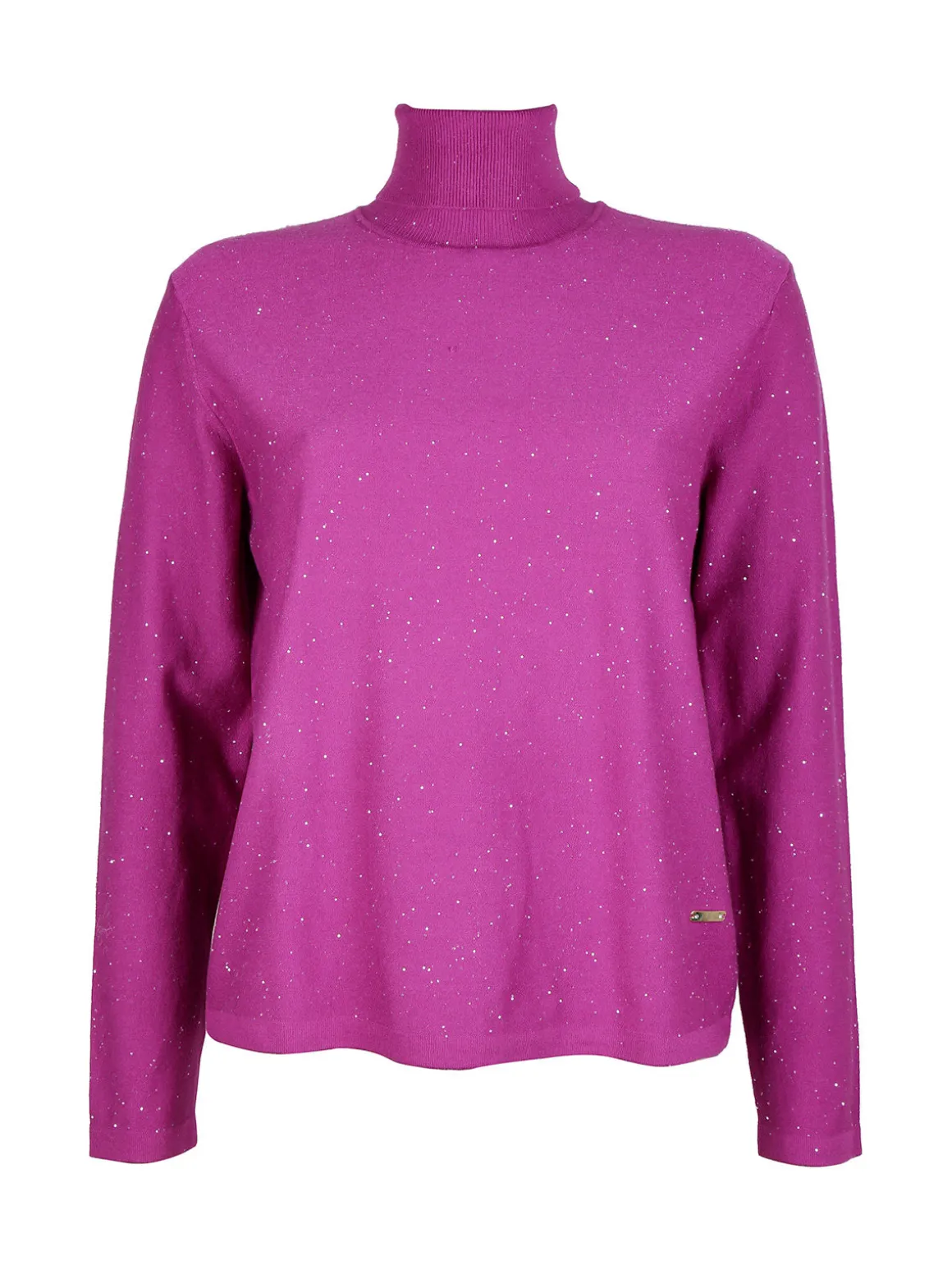 Gian Marco Venturi Maglia dolcevita da donna con micropaillettes luccicanti