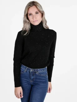 Gian Marco Venturi Maglia dolcevita da donna in lurex