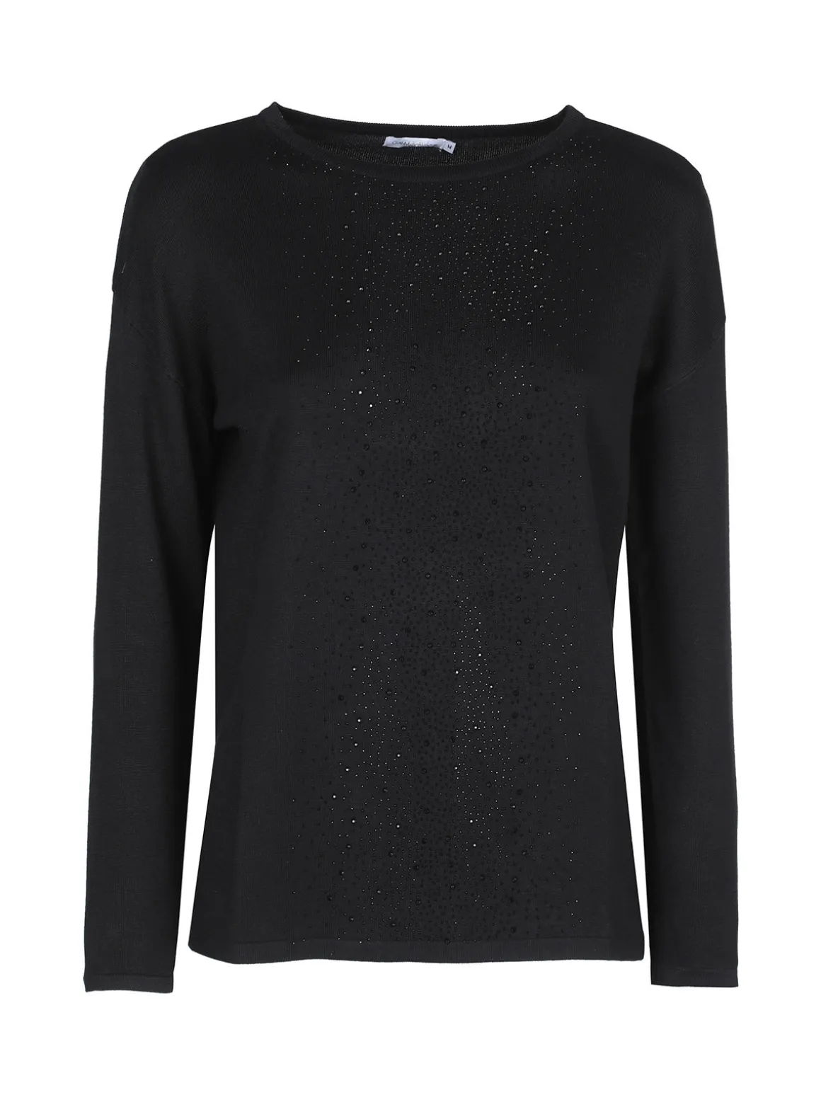 Gian Marco Venturi Maglia girocollo da donna con strass centrali