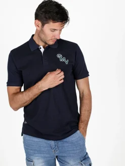 Gian Marco Venturi Polo da uomo in cotone a maniche corte