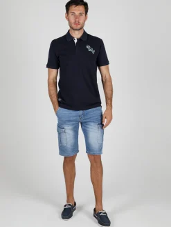 Gian Marco Venturi Polo da uomo in cotone a maniche corte