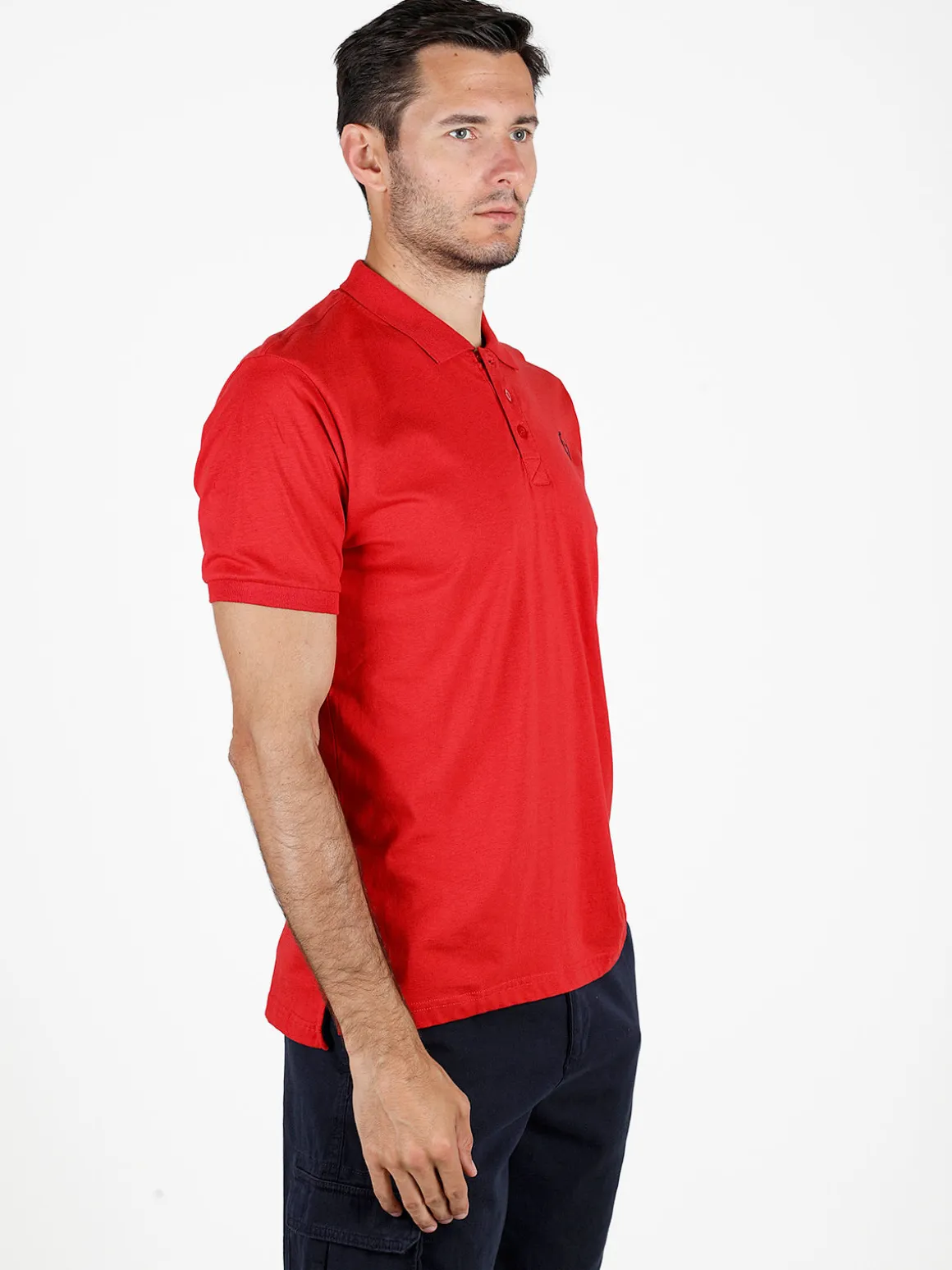 Gian Marco Venturi Polo da uomo in cotone a maniche corte