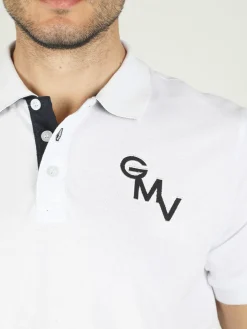 Gian Marco Venturi Polo da uomo in cotone a maniche corte