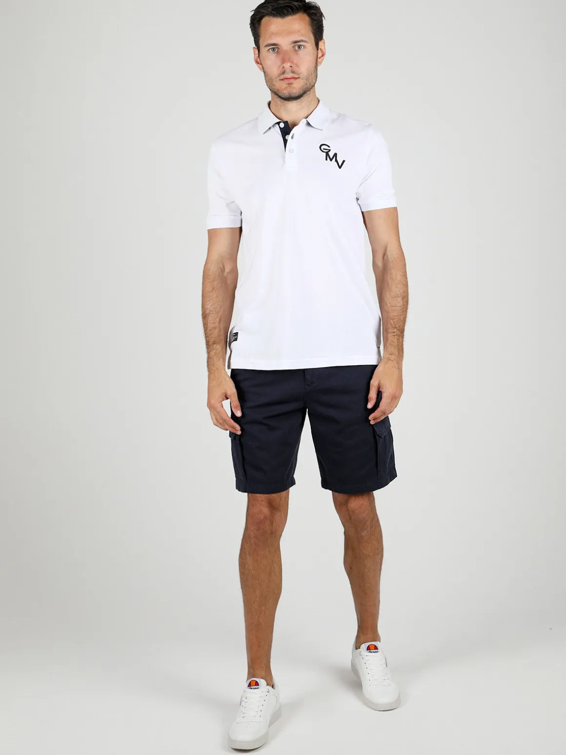 Gian Marco Venturi Polo da uomo in cotone a maniche corte