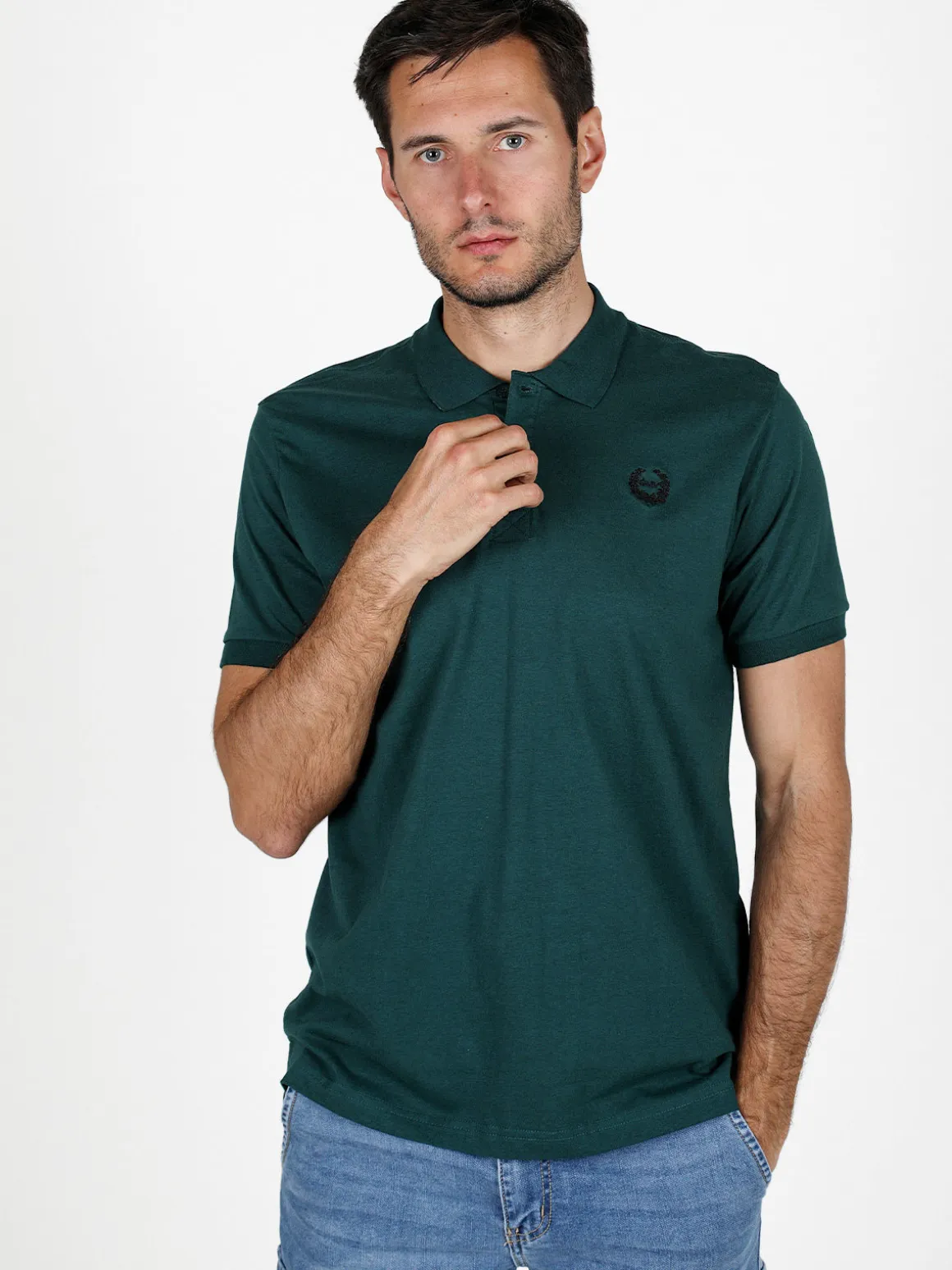 Gian Marco Venturi Polo da uomo in cotone a maniche corte