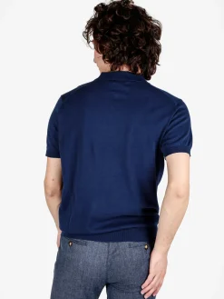 Gian Marco Venturi Polo da uomo in cotone a maniche corte