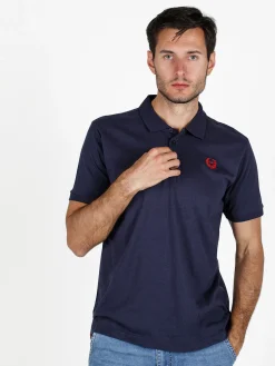 Gian Marco Venturi Polo da uomo in cotone a maniche corte