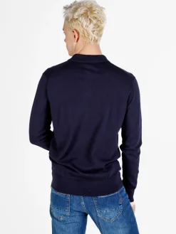 Gian Marco Venturi Polo da uomo in maglia a maniche lunghe
