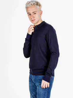 Gian Marco Venturi Polo da uomo in maglia a maniche lunghe