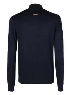 Gian Marco Venturi Pullover da uomo in maglia mezza zip