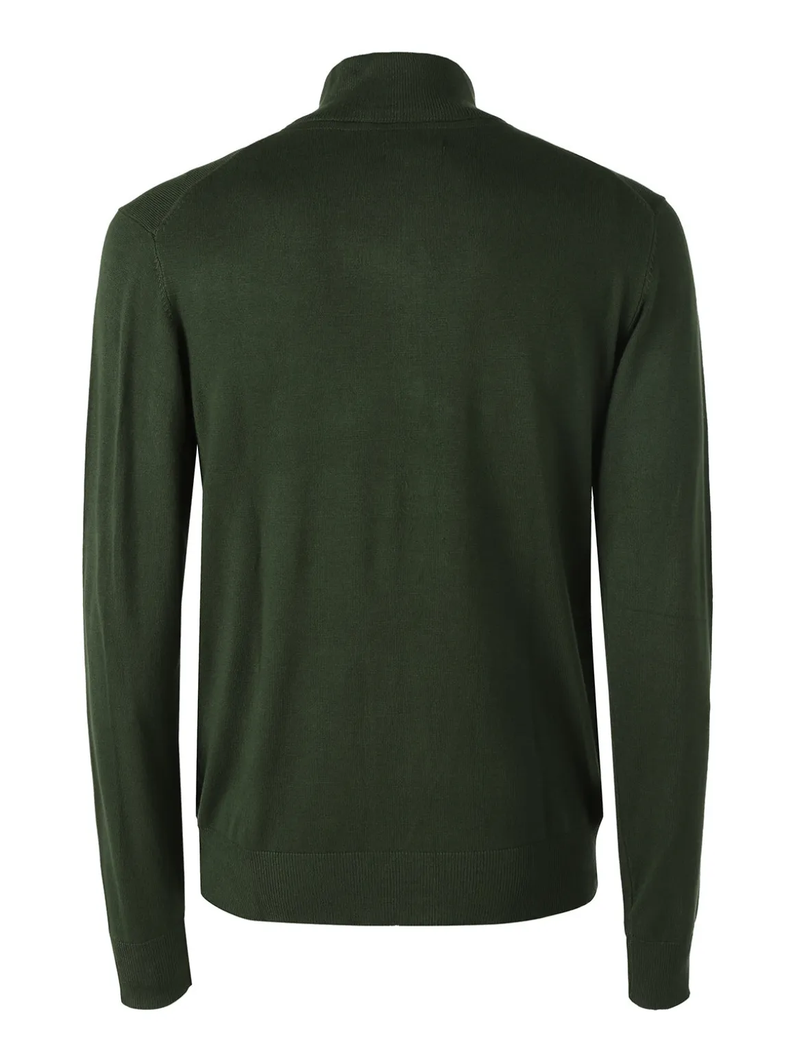 Gian Marco Venturi Pullover da uomo mezza zip misto viscosa - militare