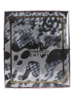 Gian Marco Venturi Sciarpa donna animalier - blu scuro